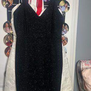 Elegant Black Glitter Dress